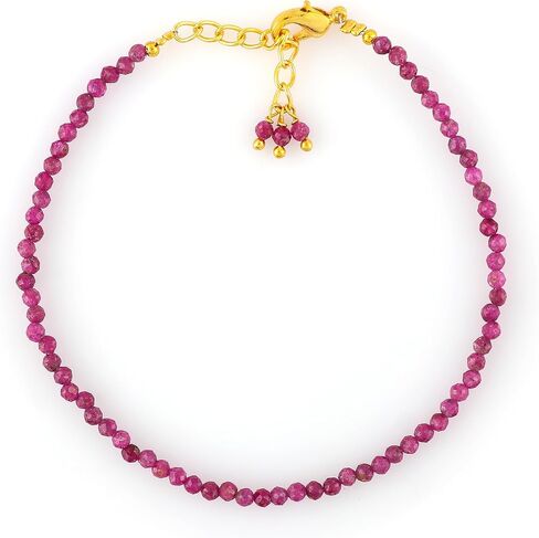 Natural Lapis Lazuli Beads Bracelet Micro Faceted Gemstones Jewelry For Her, September Birthstone Energy Healing Crystals, Gold Plated Chain 8 inch, Christmas Gifts in Saudi Arabia