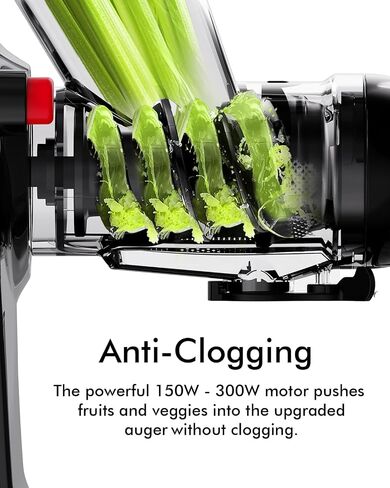 SiFENE Slow Masticating Cold Press Juicer Machines for Fruit & Vegetable, Juice Yield Maker Extractor with Dual Mouth, Quiet Motor & Anti-Clog System, Easy to Clean, Non-BPA (Gray) in Saudi Arabia