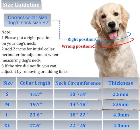 طوق للكلاب بدون سحب، طوق مسنن للكلاب الصغيرة والمتوسطة والكبيرة، طوق قرصة للكلاب مع إبزيم سريع التحرير، غطاء طوق مسنن، وصلات إضافية، مشبك أمان، أطراف مطاطية in Kuwait