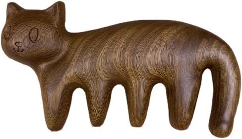 KimDu Chinoiserie Golden Sandalwood Cat Massage Comb in Saudi Arabia