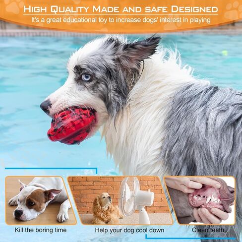 Dog Toys to Keep Them Busy,Frozen Treat Dog Enrichment Toys,Slow Food Training to Relieve Boredom and Stimulating,Dog Puzzle Treat Food Dispensing Ball Toy for Small Medium Large Dogs in Saudi Arabia