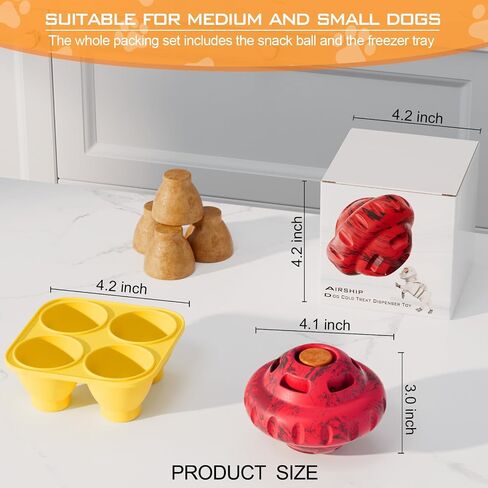 Dog Toys to Keep Them Busy,Frozen Treat Dog Enrichment Toys,Slow Food Training to Relieve Boredom and Stimulating,Dog Puzzle Treat Food Dispensing Ball Toy for Small Medium Large Dogs in Saudi Arabia