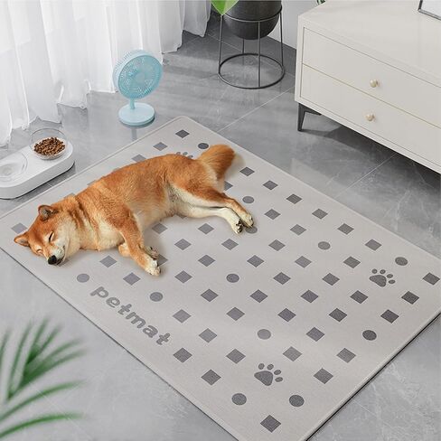 Petta Dog Cooling Mat,Pet Cool Mats for Pups,Dogs and Cats use in Crate, Kennel, Bed, Sofa, Machine Washable, Durable, Gray 17.7 x 23.6 Inches in Saudi Arabia