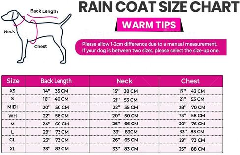 Waterproof Dog Raincoat with Belly Band, Soft Mesh Lining, Leash Hole, Adjustable Neck Elastic, Multi-Colors Rain Jacket for Large, Medium and Small Dogs, Pink- Small in Saudi Arabia
