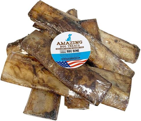 Amazing Dog Treats - Meaty Smoked Rib Bones (10 Count Pack) - Rib Bones for Dogs - Natural Smoked Grass Fed Cattle Rib Bone Dog Chew - Tasty Dog Bone Treat in Saudi Arabia