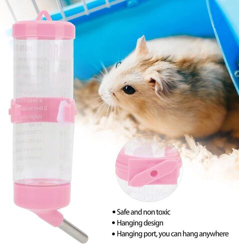 Small Animal Water Bottle, Automatic No Drip Hamster Water Dispenser for Pet Dwarf Hamster Mice Gerbil Rat Chinchillas Guinea Pig Rabbit in Saudi Arabia