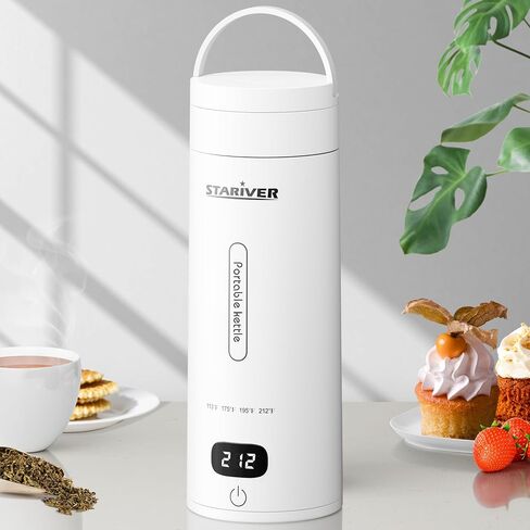 Portable Electric Kettle, Small Travel Electric Kettle for Travel & Business, Mini Hot Water Boiler with 4 Temperature Keep-warm, 304 Stainless Steel Auto Shut-Off and Boil Dry Protection in Saudi Arabia