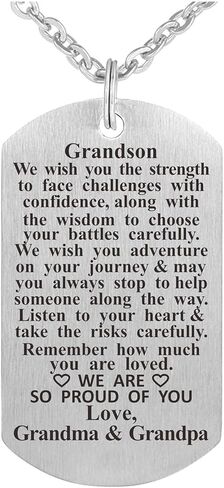 حفيد حفيدة الكلب علامة قلادة المجوهرات قلادة المفاتيح من الجدة والجد in Kuwait