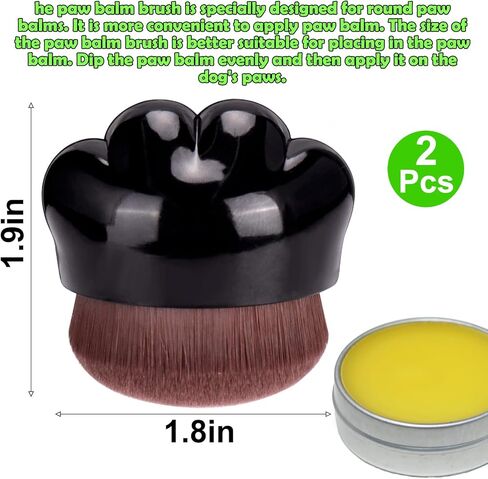 Palksky Dog Paw Pad Balm Brush، قطعتان من أداة تطبيق Paw Balm للكلب، فرشاة مهدئة لمخالب الجرو، فرشاة للعناية بالبشرة بالكلاب، فرشاة زبدة المخالب للكلاب، فرشاة كريم زبدة الأنف للكلاب والقطط in Kuwait