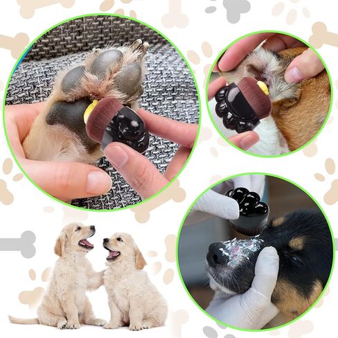 Palksky Dog Paw Pad Balm Brush، قطعتان من أداة تطبيق Paw Balm للكلب، فرشاة مهدئة لمخالب الجرو، فرشاة للعناية بالبشرة بالكلاب، فرشاة زبدة المخالب للكلاب، فرشاة كريم زبدة الأنف للكلاب والقطط in Kuwait