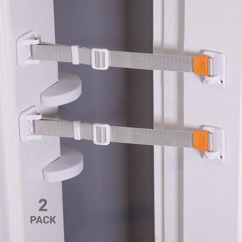 SVD.PET Upgraded Cat Door Latch & Stopper: Door Strap for Cats, A Simpler Pet Gate Solution to Dog Proof Your Home & Keep Dogs and Kids Out of Litter Box & Cat Feeder. (White) in Saudi Arabia