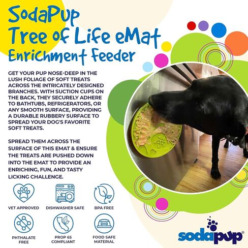 SodaPup Baja eTray – Durable Enrichment Feeder Made in USA from Non-Toxic, Pet-Safe, Food Safe Material for Mental Stimulation, Calming, Slowing Down Eating, Healthy Digestion, & More in Saudi Arabia