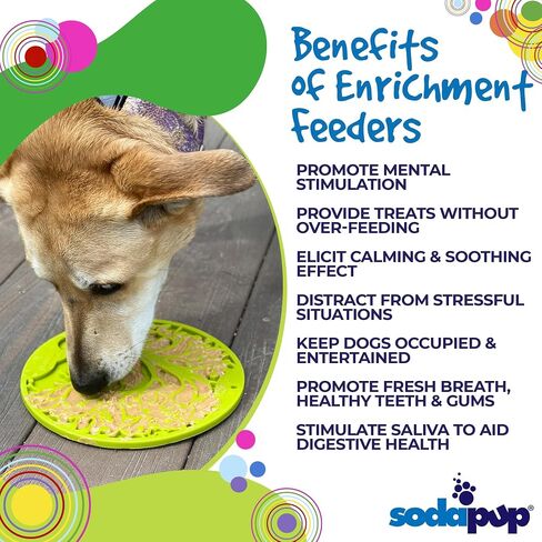 SodaPup Baja eTray – Durable Enrichment Feeder Made in USA from Non-Toxic, Pet-Safe, Food Safe Material for Mental Stimulation, Calming, Slowing Down Eating, Healthy Digestion, & More in Saudi Arabia