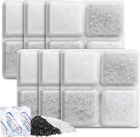 Pet Food Desiccant Bag, 6 Pack Replacement Desiccant Bags for PLAF001/PLAF101/PLAF005/PLAF006/PLAF103/PLAF203 Automatic Pet Feeders,Keep Cat Food & Dog Food Dry and Fresh in Saudi Arabia