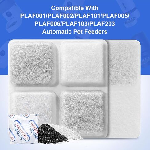 Pet Food Desiccant Bag, 6 Pack Replacement Desiccant Bags for PLAF001/PLAF101/PLAF005/PLAF006/PLAF103/PLAF203 Automatic Pet Feeders,Keep Cat Food & Dog Food Dry and Fresh in Saudi Arabia