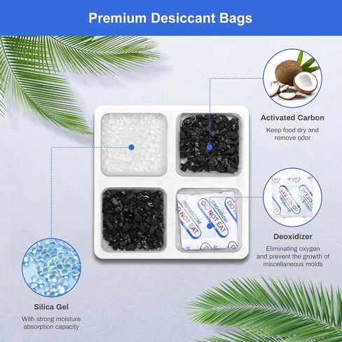 Pet Food Desiccant Bag, 6 Pack Replacement Desiccant Bags for PLAF001/PLAF101/PLAF005/PLAF006/PLAF103/PLAF203 Automatic Pet Feeders,Keep Cat Food & Dog Food Dry and Fresh in Saudi Arabia
