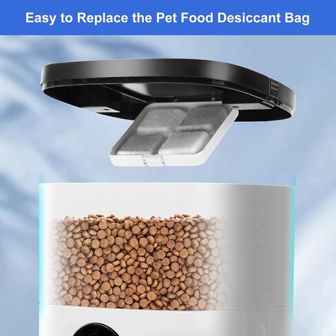 Pet Food Desiccant Bag, 6 Pack Replacement Desiccant Bags for PLAF001/PLAF101/PLAF005/PLAF006/PLAF103/PLAF203 Automatic Pet Feeders,Keep Cat Food & Dog Food Dry and Fresh in Saudi Arabia