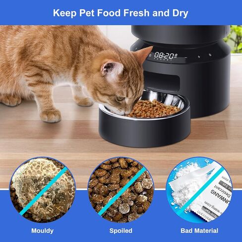 Pet Food Desiccant Bag, 6 Pack Replacement Desiccant Bags for PLAF001/PLAF101/PLAF005/PLAF006/PLAF103/PLAF203 Automatic Pet Feeders,Keep Cat Food & Dog Food Dry and Fresh in Saudi Arabia