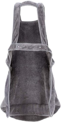 حقيبة نوم للقطط تحمل مريلة لحمل الحيوانات الأليفة وحقيبة الكنغر للقطط الصغيرة والجراء المصنوعة من الصوف وحقيبة لحمل الحيوانات الأليفة الصغيرة (مقاس واحد، رمادي) in Kuwait