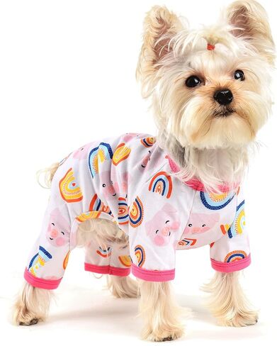 Dog Pajamas for Small Dogs, Soft Thin Pjs Jammies Cat Doggie, Summer Pet Cute Puppy Clothes Outfits Dogs Boy Girl in Saudi Arabia