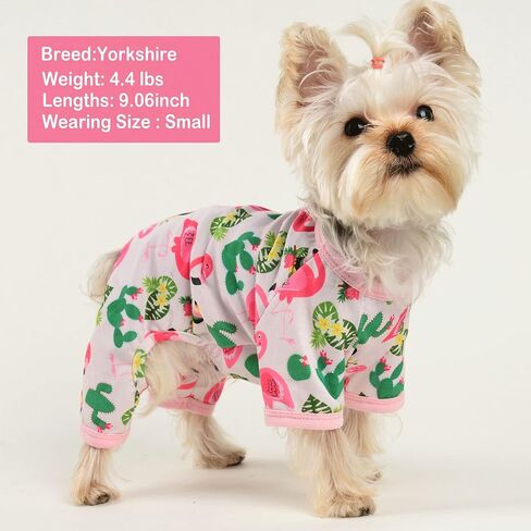 Dog Pajamas for Small Dogs, Soft Thin Pjs Jammies Cat Doggie, Summer Pet Cute Puppy Clothes Outfits Dogs Boy Girl in Saudi Arabia