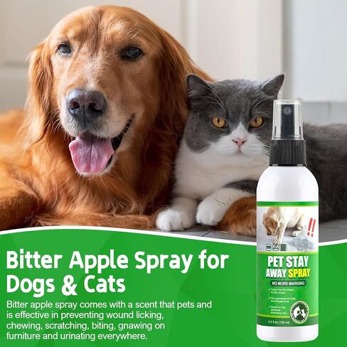 Bitter Apple Spray for Dogs to Stop Chewing. No Chew Spray for Dogs Puppies. Dog Training Aids to Stop Chewing. Effective Anti-Scratch Furniture Protector. Alcohol-Free Safe Formula, 4.2 oz. in Kuwait