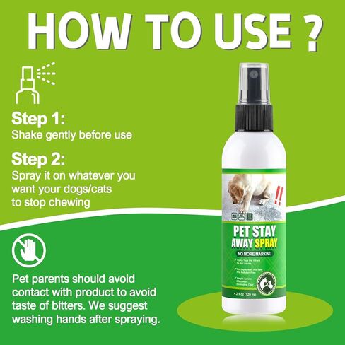 Bitter Apple Spray for Dogs to Stop Chewing. No Chew Spray for Dogs Puppies. Dog Training Aids to Stop Chewing. Effective Anti-Scratch Furniture Protector. Alcohol-Free Safe Formula, 4.2 oz. in Kuwait