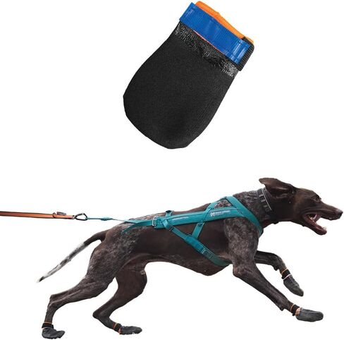 Non-stop dogwear Protector Booties, 4-Pack of Dog Booties for Hot Pavement and Rough Surfaces with Anti-Slip, Waterproof and Comfortable for Large Dogs in Saudi Arabia