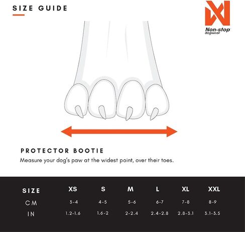 Non-stop dogwear Protector Booties, 4-Pack of Dog Booties for Hot Pavement and Rough Surfaces with Anti-Slip, Waterproof and Comfortable for Large Dogs in Saudi Arabia
