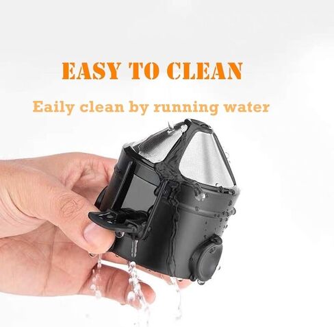 صانعة القهوة من أجل 1-2 كوب، فلتر منقط القهوة المخروطي القابل لإعادة الاستخدام، مرشحات قهوة قابلة لإعادة الاستخدام من الفولاذ المقاوم للصدأ مع فرشاة تنظيف للسفر في المنزل والمكتب in Kuwait