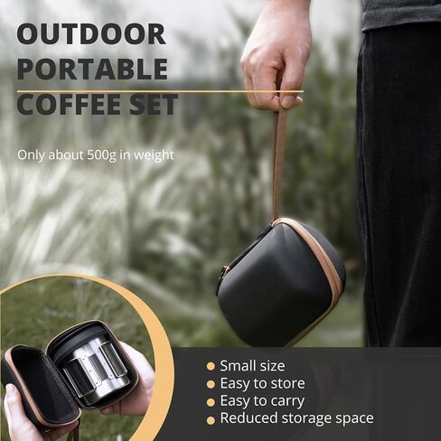 Portable Pour Over Coffee Maker Set, Collapsible Silicone Coffee Dripper Set, Perfect for Travel, Camping, Outdoors in Saudi Arabia
