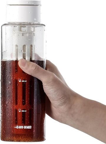 MHW-3BOMBER Camping Cold Brew Coffee Maker 600ml/20oz Travel Cold Brew Pitcher For Space Saving Iced Tea and Coffee Maker with Filter White CE6136-OS in Saudi Arabia