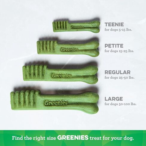 GREENIES Original Regular Natural Dog Dental Care Chews Oral Health Dog Treats, 72 oz. Pack (72 Treats) in Saudi Arabia
