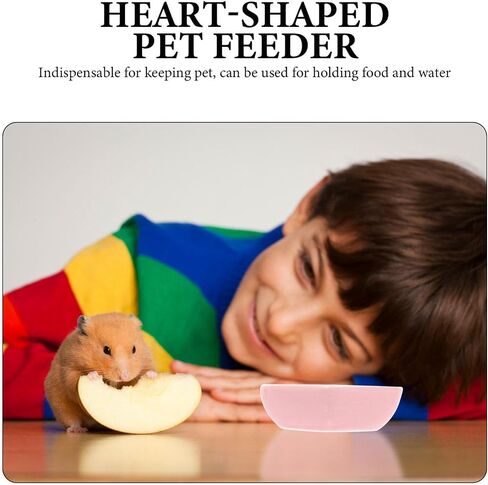 VILLCASE Hamster Ceramic Food Bowl, Turning Food Water Dish for Hamster Gerbil Hedgehog Rat Rodent, 3 Pcs(Green and Pink+Blue) in Saudi Arabia