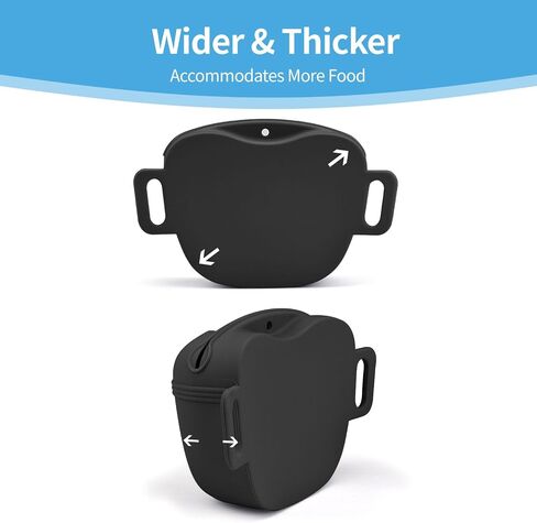 AUDWUD Upgraded Version of Silicone Treat Bag,Tighter Sealing to Prevent Food from Falling out While Walking;Comes with a Belt for Convenient Wearing;also Includes a Training Clicker in Saudi Arabia