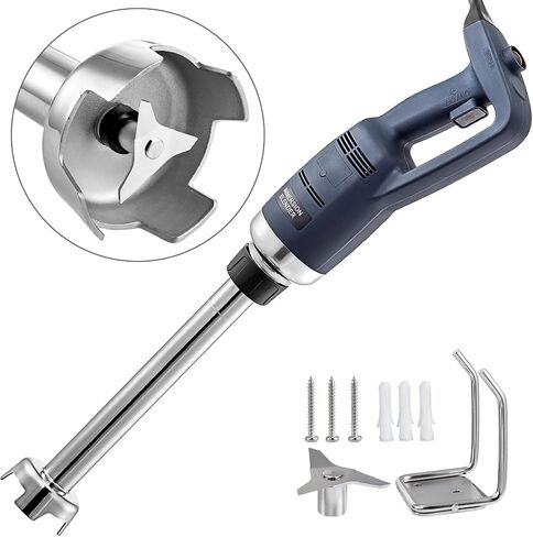 VEVOR Commercial Immersion Blender, 350W Heavy Duty Hand Mixer, 16 inch Stepless Variable Speed Mixer with Stainless Steel Blade, Multi-Purpose Portable Mixer for Soup, Sauces, Mashed Potatoes, Cream in Saudi Arabia