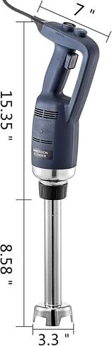 VEVOR Commercial Immersion Blender, 350W Heavy Duty Hand Mixer, 16 inch Stepless Variable Speed Mixer with Stainless Steel Blade, Multi-Purpose Portable Mixer for Soup, Sauces, Mashed Potatoes, Cream in Saudi Arabia