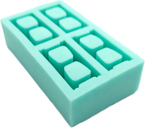 Miniature Cinder Blocks Silicone Mold - 1:12 Scale with Realistic Texture (4 Cavities mold) in Saudi Arabia