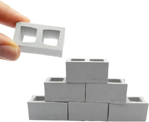 Miniature Cinder Blocks Silicone Mold - 1:12 Scale with Realistic Texture (4 Cavities mold) in Saudi Arabia