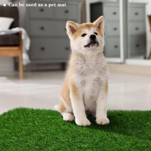 TURSTIN Dog Grass Pee Pads 16 x 30 Inches Artificial Grass Pad for Dogs Fake Grass for Dogs Potty Training Indoor Outdoor Fake Turf Rugs for Puppy Housebreaking Supplies in Saudi Arabia