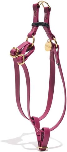 Found My Animal - Water Resistant Dog Harness (Red, Medium) - Heavy Duty Dog Walking Harness - Rubber Coated Webbing & Top Stitched - Easy Control for All Sized Dogs - Made in The USA in Saudi Arabia