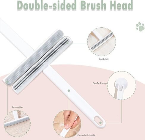 عبوتان من مزيل شعر الحيوانات الأليفة - أداة احترافية لتنظيف الوبر والفراء للتنظيف العميق لشعر الكلاب والقطط على السجاد وسجادات السيارة والأرائك وأسرّة الحيوانات الأليفة والسجاد in Kuwait