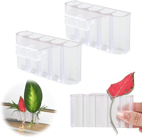 2pcs TOGJUSSAE Aquarium Plant Holder Fish Tank Plant Holder Top Hanging Plastic Aquatic Plant Cup - for Aquatic Plant and Decoration (Rimmed) in Saudi Arabia