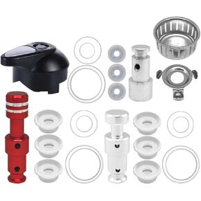 Replacement Parts Steam Release Handle,Float Valve,Anti-Block Shield and Sealing Ring for Instant Pot LUX 3, 5, 6, 8 Quart, IP-LUX Mini,IP-LUX50,IP-LUX60 and IP-LUX80, DaoCheng21LUX, Silver
