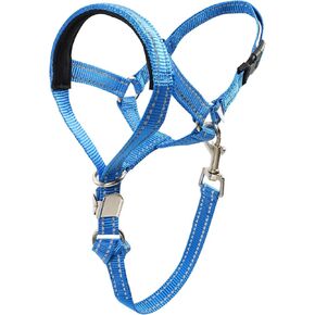 مقود أنف الكلاب غير قابل للسحب، رسن الرأس للكلاب المتوسطة والكبيرة (أزرق، M) in Kuwait