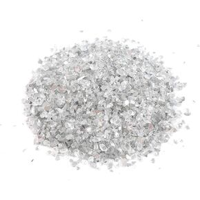 Alan Stone High Luster Reflective Fire Glass Gravel,Fire Gems,Fire Drops,Fire Glass Pebbles Stones Beads Chips for Fire Pit Fish Tank Aquarium Garden,3-6mm 305g/0.67lb (Orange Yellow)