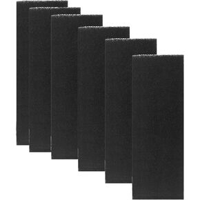 6 Pack Activated Carbon Filters Replacement Compatible with LR 3, 10 Inch x 3.5 Inch Trimmable Pads Absorbing Odors Control Damp