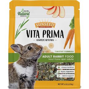 Sunseed Vita Prima Complete Nutrition Adult Rabbit Food, 8 LBS, Model:59772