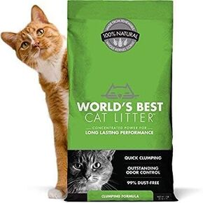 World's Best Cat Litter Original Series 14 Pound Bag ,Outstanding Odor Control, Quick CLUMPING & Easy SCOOPING, PET, People & Planet Friendly