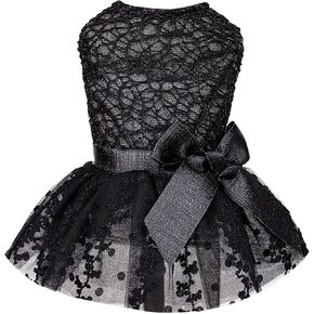 CuteBone Dog Birthday Dress Girl Puppy Skirt Tutu Cat Wedding Outfit Pet Party Clothes for Small Dogs Costume DD14M
